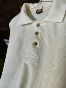 Cotton White T- Shirt Size 46