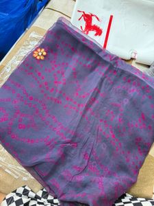 Embroidered Floral Saree - Stunning Design!