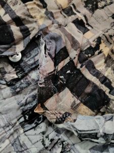 Abstract Checked Button-Up