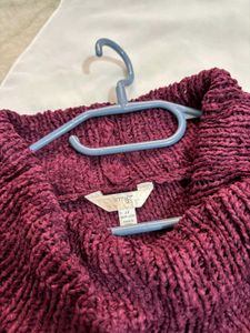 🎁Buy1 Get1 Free Burgundy Turtleneck Cable Knit E