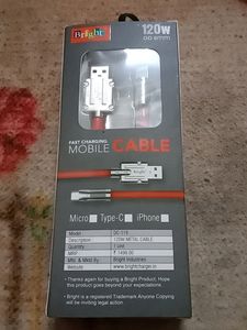 Bright Brand 120 W OD 8mm C Type Cable.