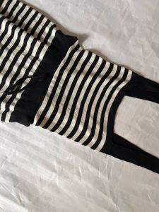 Striped Knit Dress/jumpsuit