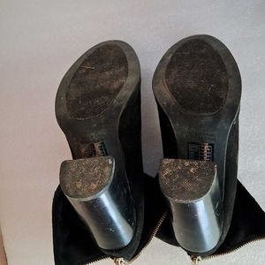 Black Suede Ankle Boots
