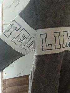 Gray Graphic Print T-Shirt