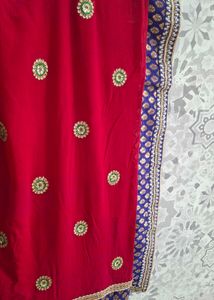 Heavily Embroidered Saree