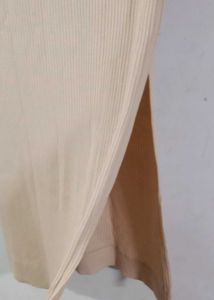 Straight Fit Nude Skirt