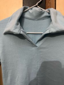 Light Blue Long Sleeve Top