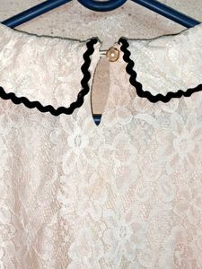 Trendy Partywear Lace Top Layered