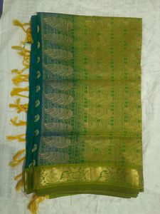 Gorgeous Peacock Blue Saree