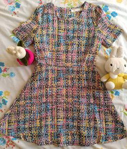 Colorful Tweed Mini Dress