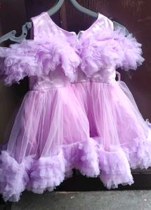 Cute Purple Tulle Dress
