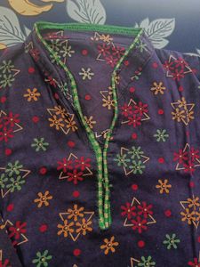 Blue Tunic Top Or Short Kurti