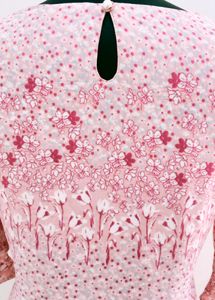 Pink Floral Mini Dress