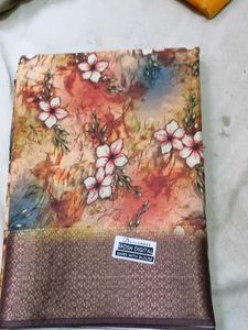 New Brand Digitial Print Tassar Silk Sarees