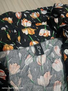 Floral Print Top &amp; Pant Set
