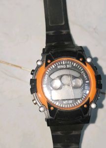 Ming Bo Black Digital Watch