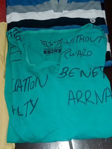 Combo of 4 Cotton Men's T-Shirt Bundle