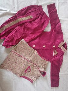 Sherwani With Jacket And Dhoti