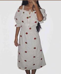Strawberry Print Dress