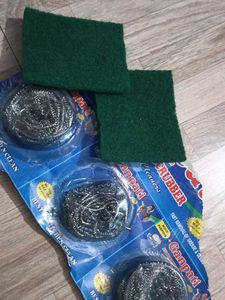 steel wool and scotch bright combo