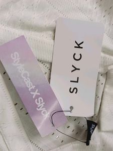 Slyck White Top - New with Tags