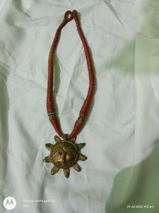 boho / bohemian dokra necklace + wooden bangles