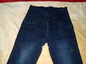 High Waisted Button Up Jeans