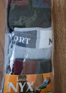 3 Pairs Men Socks (Free Size)