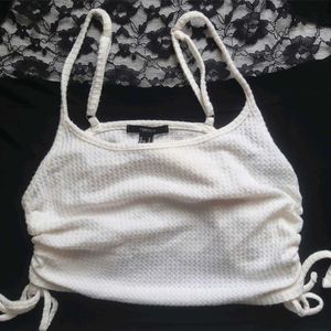 Forever 21 White Crop Top