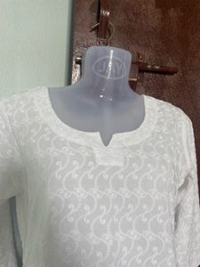 Pure Cotton White Kurta