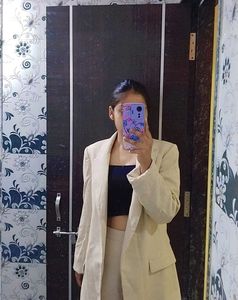 Beige Blazer & Pant 🦄🌈
