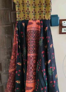 A Floor Touch Kurta For Women With Extra Margin