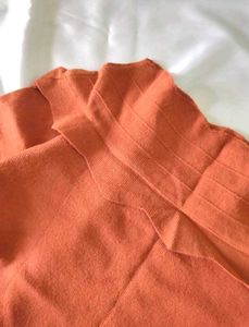 Frill Neck Top For Mild Winter ❄️🧡