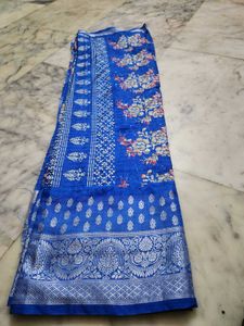 marvadi style blue saree