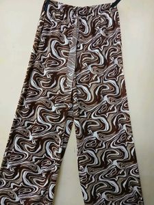 Brown Swirl Print Lounge Pants