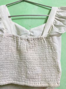 White Crop Top