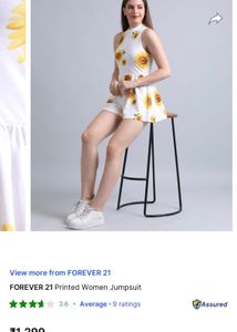FOREVER 21 Printed Women Jumpsuit