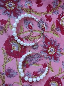 Pearl Hoop Earrings