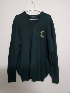(Glenmuir) Green V-Neck Sweater