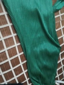 Emerald Green Pleated Set