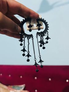 Black Dangle Earrings