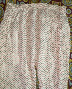 Pink And White Kurta Set