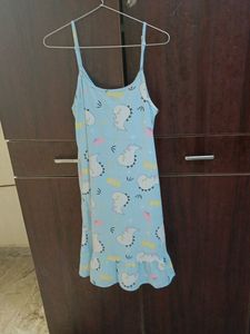 Sky-blue Nightdress Size L