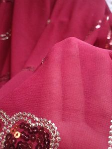 Maroon Saree