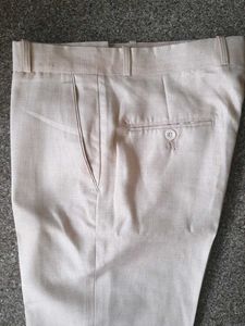 Beige Linen Pants