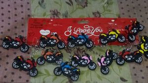 Excellent Brand New Bike Keychain Set