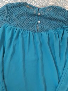 Blue Fancy Top