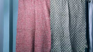 Fabric Bundle: Pink Tweed &amp; Polka Dot