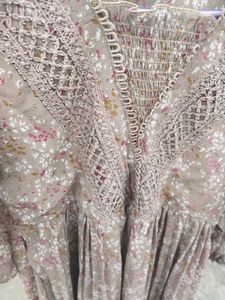 Floral Print Brown Casual Dress( Unused)