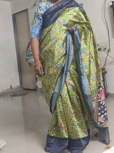 Elegant Printed Saree not used it has no only ta